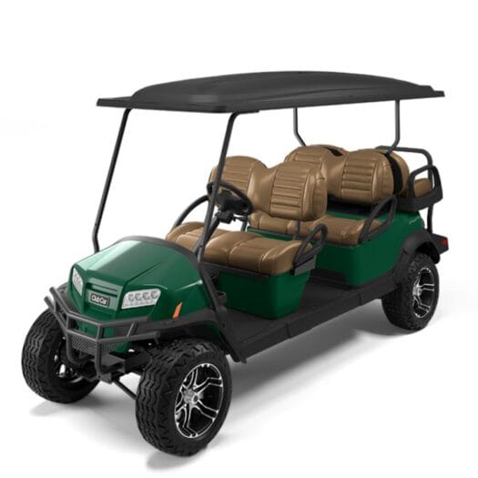 6-seater gas-powered golf cart rental in Key West at EZ Riders